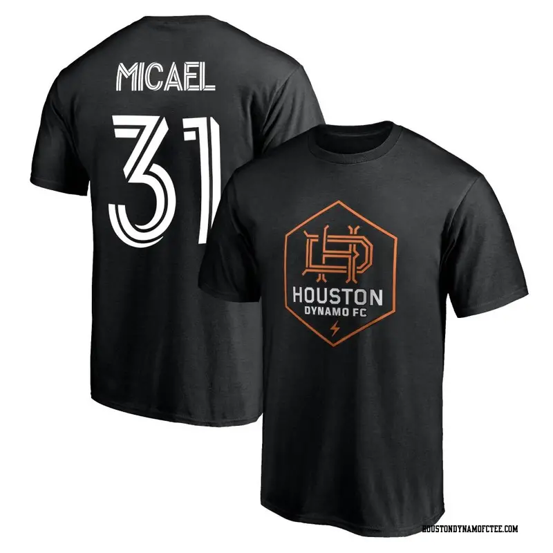 Youth Houston Dynamo FC ＃31 Micael Black Name & Number Icon T-Shirt